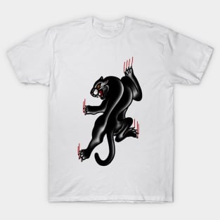 Traditional Tattoo Panther T-Shirt